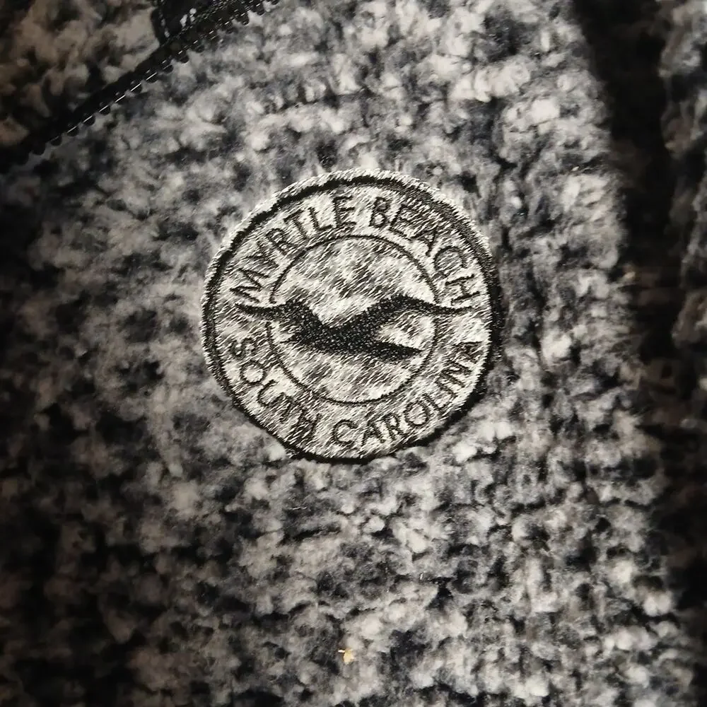 Southern Spirit Myrtle Beach South Carolina Shepa Sweater Gray Kangaroo Pockets - Picture 2 of 8